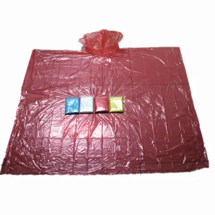emergency pe rain poncho disposable pe rain poncho