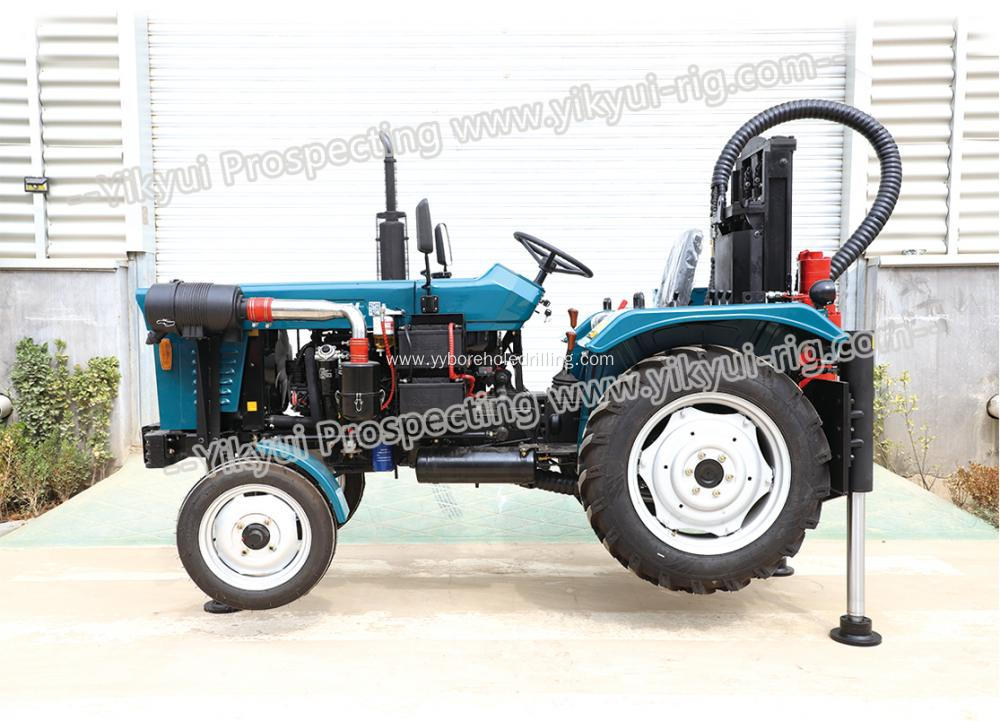 Tractor mounted boring drilling machine for water well