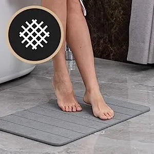 Super September Diatomite Earth Shower Mats - Size: 15.4\"*23.6\