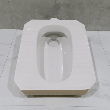 China-Made Ceramic Squat Toilet Pan for Small Yemen Bathrooms
