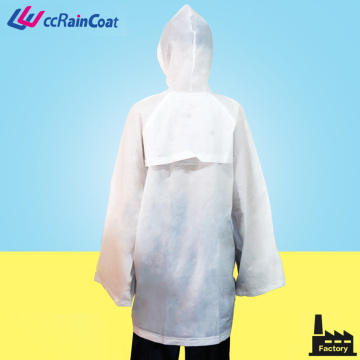EVA biodegradable degradable breathable rain coat jacket nylon drawstring bag packing