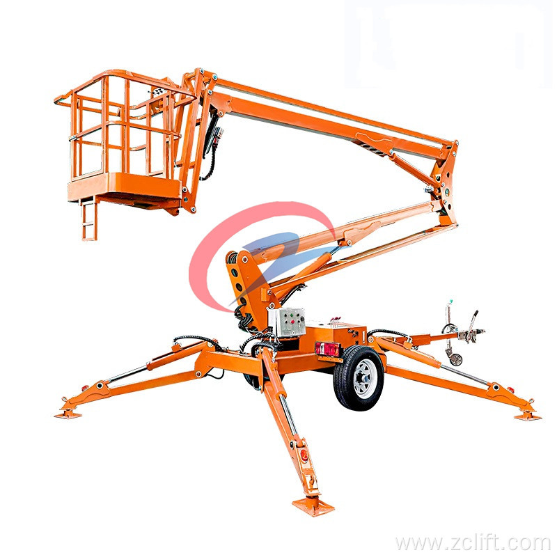 Hydraulic Towable Trailer Boom Lift