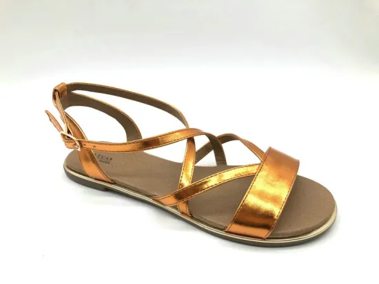 Lucas women metallic pu fashion sandal
