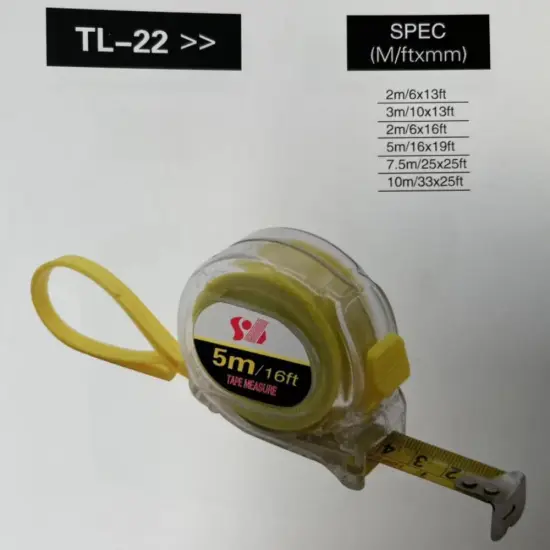 Teansparent steel measure tape