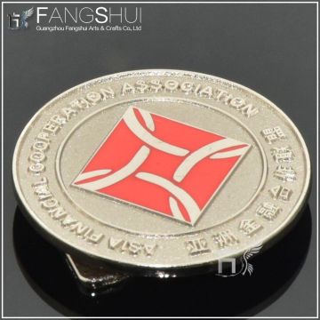 Round magnetic badge magnet