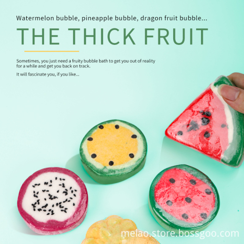 Fruits Bath Bombs Vegan Organic Bubble