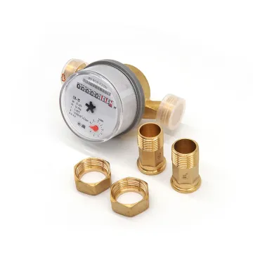 DN15 Single Jet Water Meter Brass Body Household Water Flow Meter