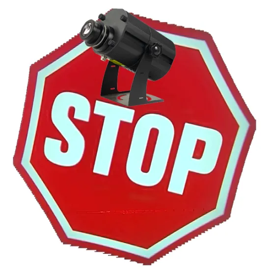 Custom Waterproof LED Gobo Projector Lights for Shops, Workshops, and Clubs (60W Warning Lights)