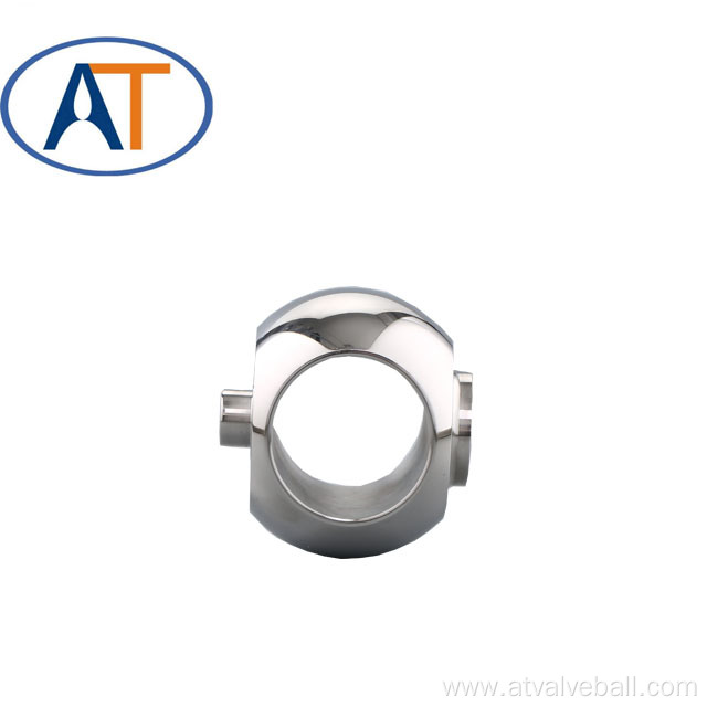 fixed ball with handle for ball valve