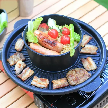 restaurant tabletop bbq equipment electric barbecue grill and hot pot