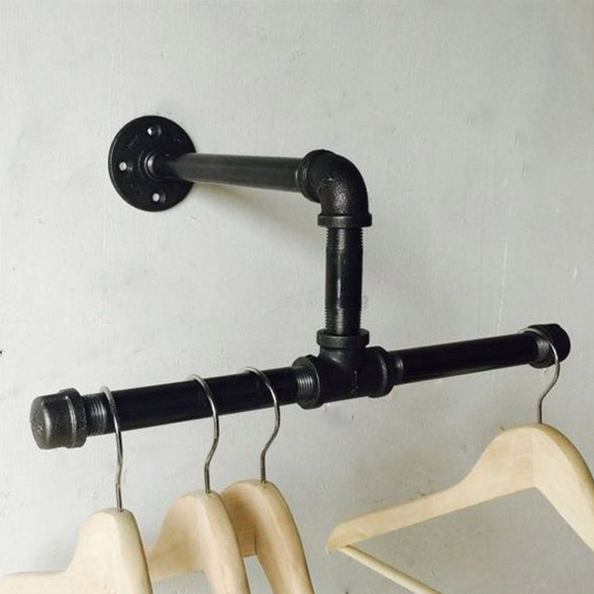 Black Cast Iron Clothes Holder