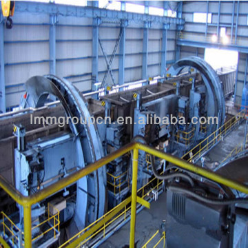 triple railcar dumper with side arm charger for cement plant