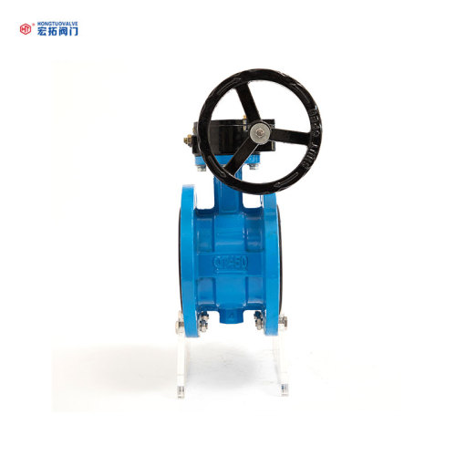 Válvula borboleta de engrenagem sem-fim com flange DN100