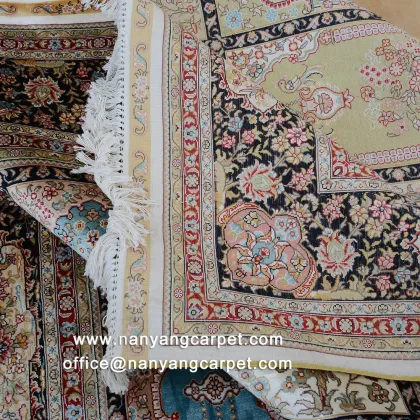 6'x9' Handwoven Pure Silk Persian Qom Rug