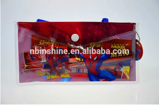 2015 school items , back to school stationery set in clear pvc bag , promotional gift stationery set