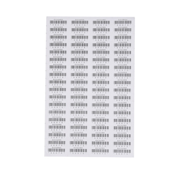 A4 sized white medical prescription barcode