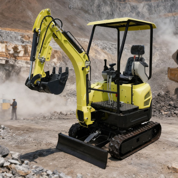Εκσκαφέας λατομείου 1,5 τόνου Yellow Crawler Mini Excavator