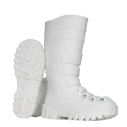 Steel-toe PVC rain boots