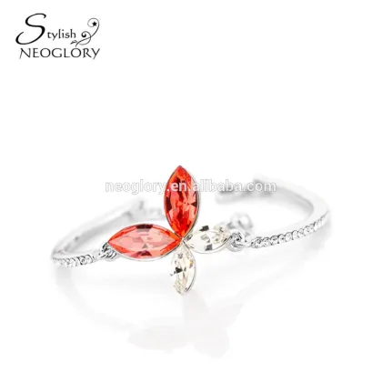 Factory Wholesale Zinc Alloy Crystal Fidelity Bracelet Made With Swarovski Elements