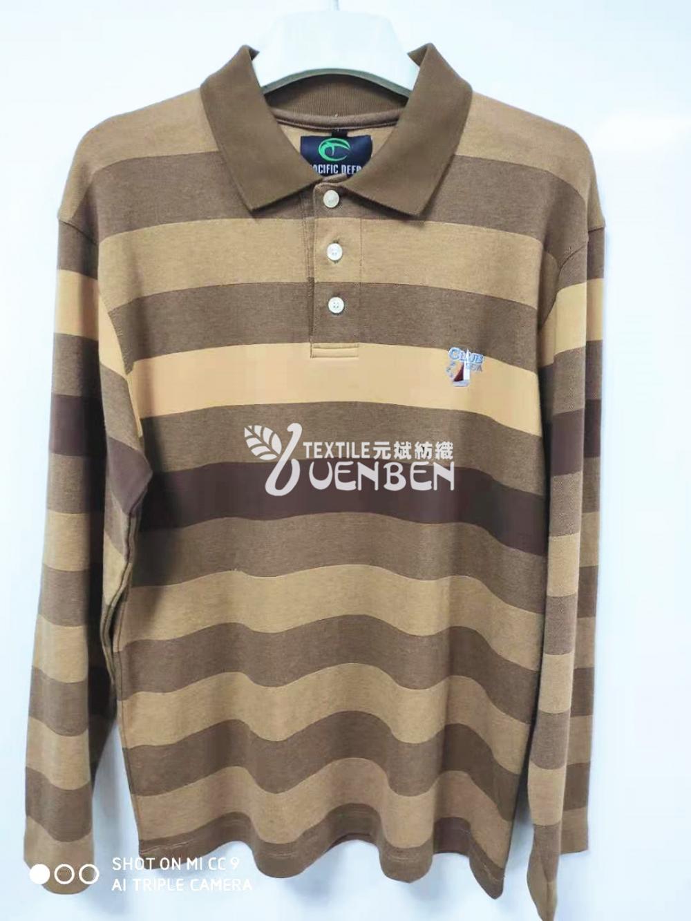 Polo de manga larga para hombre YD Stripe Jersey