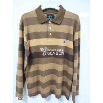 Polo masculino YD Stripe Jersey manga comprida