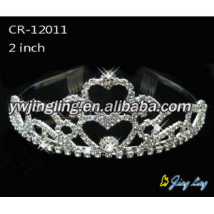 Heart Bridal Accessories Hair Crowns