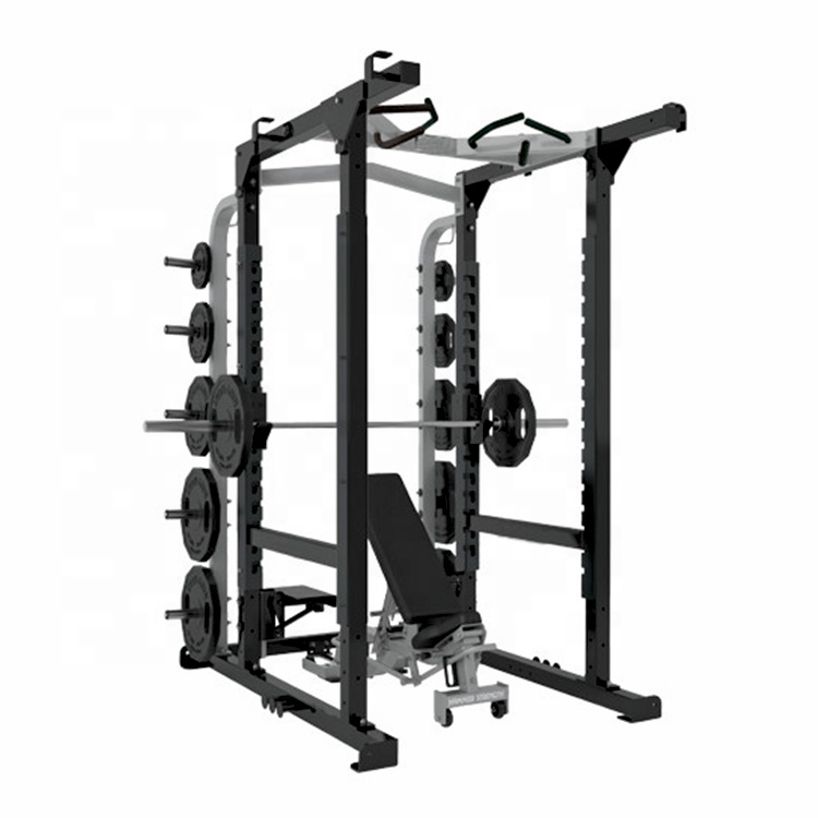 Rack de cuclillas de acondicionamiento físico comercial ajustable de gimnasia ajustable