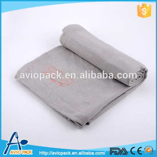 Top quality gray anti pilling modacrylic blanket for airline