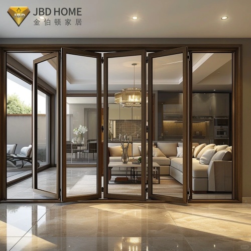 An bwa aliminyòm plisman pòt eksteryè