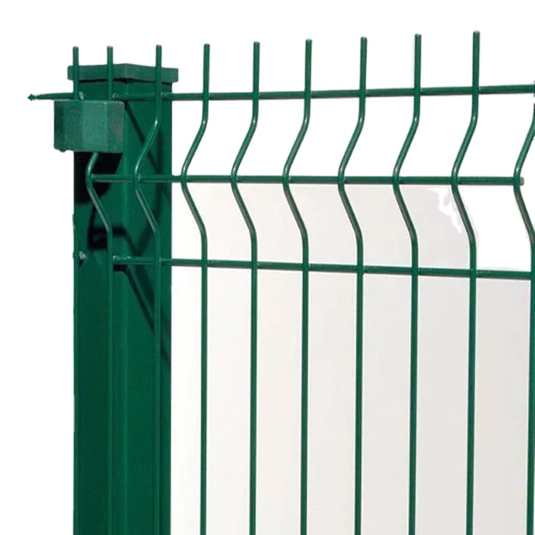 2022 New PVC Coated Welded Wire Fence 3D V Fold Welded Mesh Fence Panel1