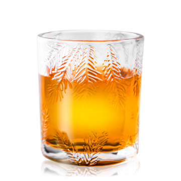 Exquisite Luxury Crystal Tequila Vodka Cup with Leaves Pattern