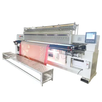 Computerized Selection Machine for Multi-needle Sewing, Embroidery, and Quilting on Blankets