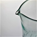 Groen gebubbeld gerecycled glas drinkwaterglaskan