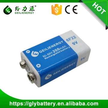 Ni-MH Battery 6F22 9V 200mAh Ni-Mh Rechargeable Battery For Digital Camera