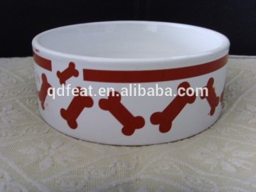 ceramic pet food bowl