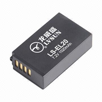 Digital Camera Battery with 1,020mAh Capacity, 7.2V Voltage, Fit for Nikon J1, Replace EN-EL20