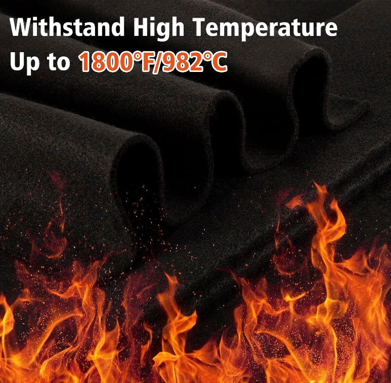 High Temp Carbon Felt Welding Blanket & Carbon Fiber Felt Protect Work Area From Heavy Pollution & High Temperature2