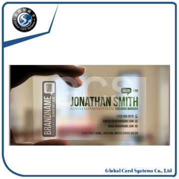 High Quality PVC Transparent Business Card