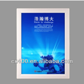 Plastic slim poster frame use in advertising pictures