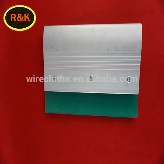 Aluminum Alloy Silk Screen Printing Squeegee Blades / Triple Durometer Squeegee Wooden Handle