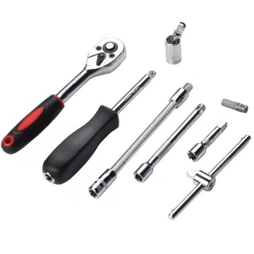Kit profesional de herramientas de reparación de autos de 46 piezas con llave de trinquete