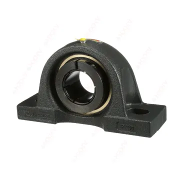 EMP 35T Size 260.35x66.675x142.875 mm HXHV 55.56mm Bore Two Bolt Black Oxided Mounted Cast Iron Pillow Block Bearing