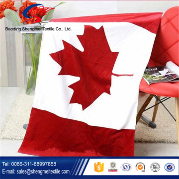 2016 hot sale and luxury good quality flag bath towel