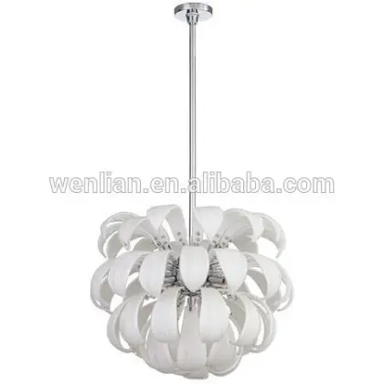 Medium Modern Glass Feather Duster Chandelier Guzhen manufacturer