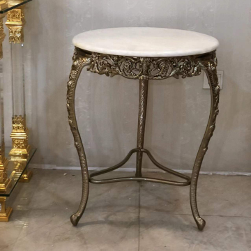 Antique Bronze Tea Table for Living Room and Bedroom