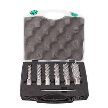 6 Pieces HSS Drill Set with Plastic Box, Made of Steel