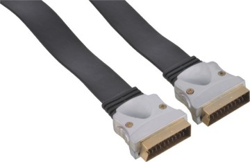 factory direct sell high quality over molded 21P male to male scart cable, mini displayport to scart cable