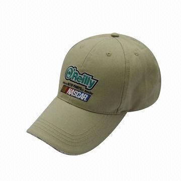 100% Cotton Customized Baseball Cap with Sandwich Viscera, Embroidered Logo