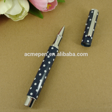 37gram Metal Heavy Roller Ballpoint Pen Popular Dots design Liquid ink Pens Metal roller pens Office Writing Stationery Gifts