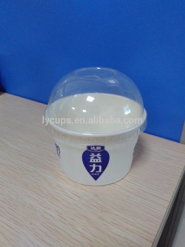 8.5 oz disposable gelato paper cups with lids